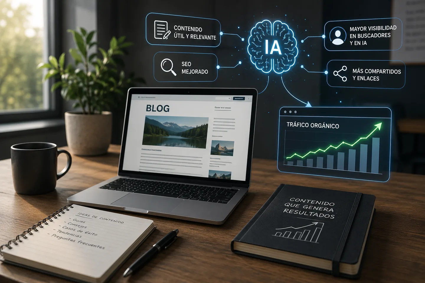 Cómo un blog puede aumentar el tráfico de tu sitio web en la era de la IA