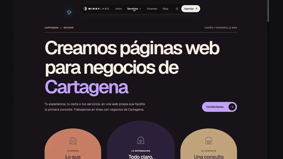 Página web en Cartagena