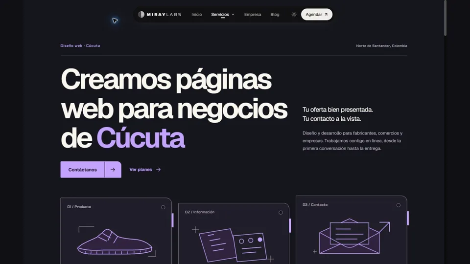 Página web en Cúcuta