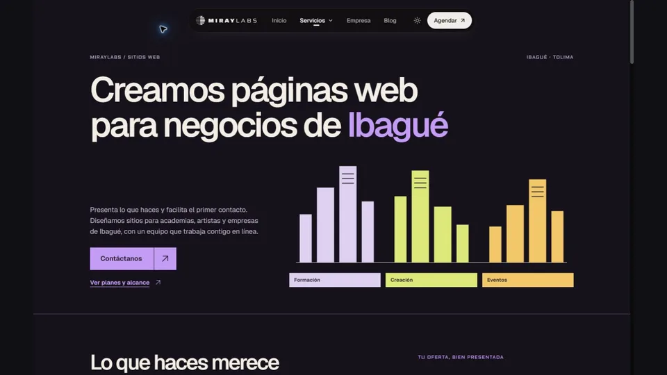 Página web en Ibagué