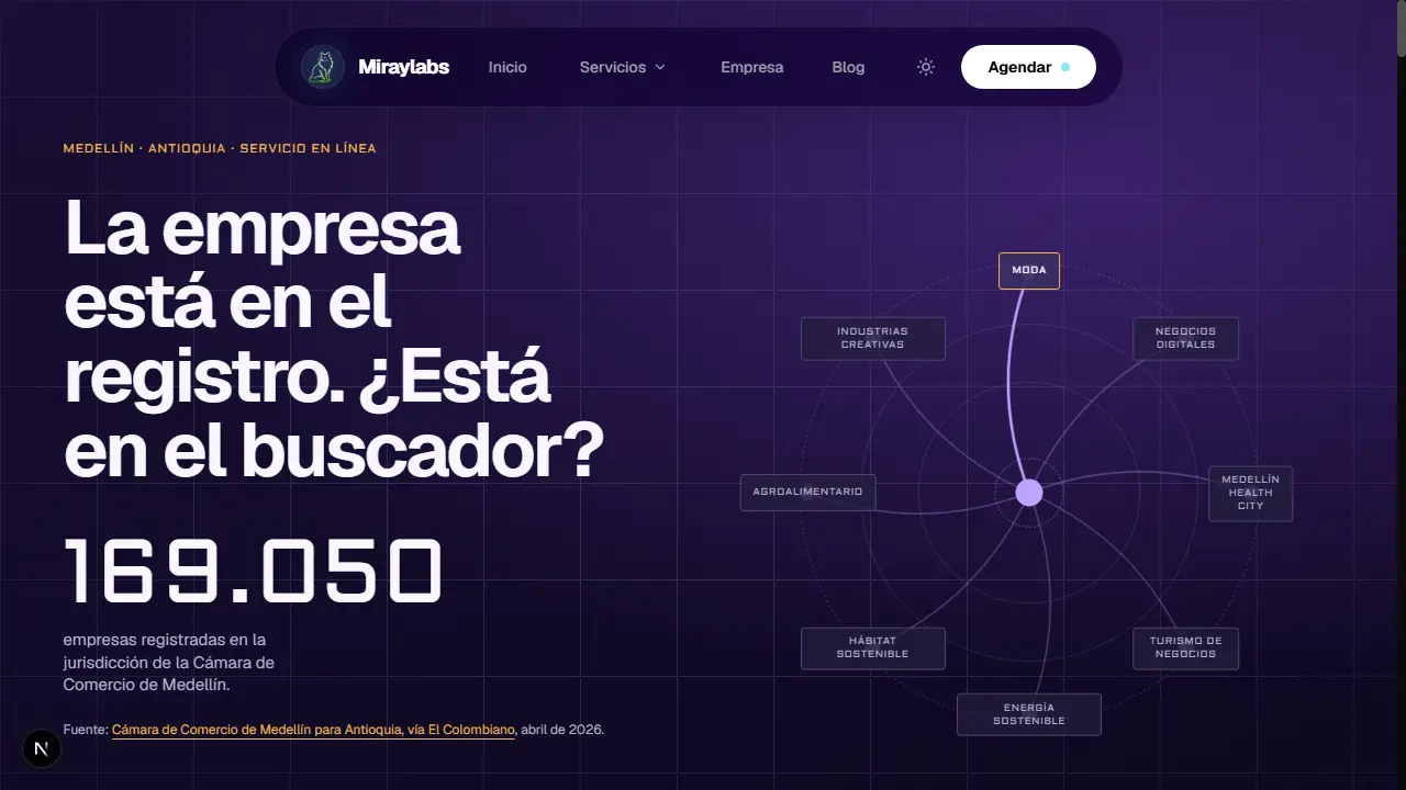 Página web en Medellín