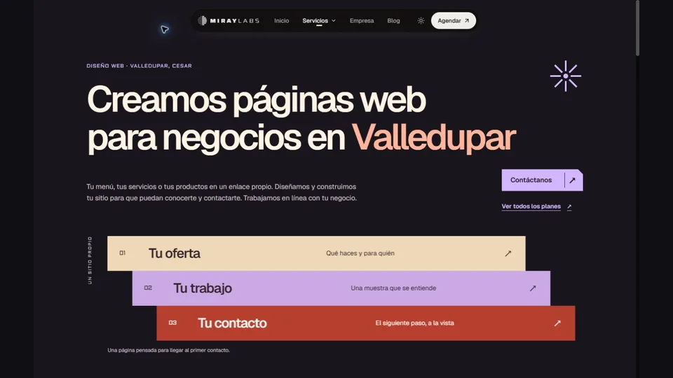 Página web en Valledupar
